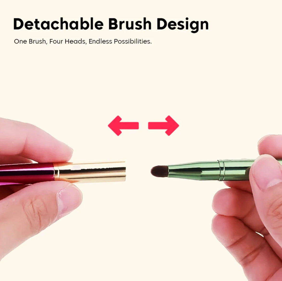 4 in 1 Stackable Eye Brush Set