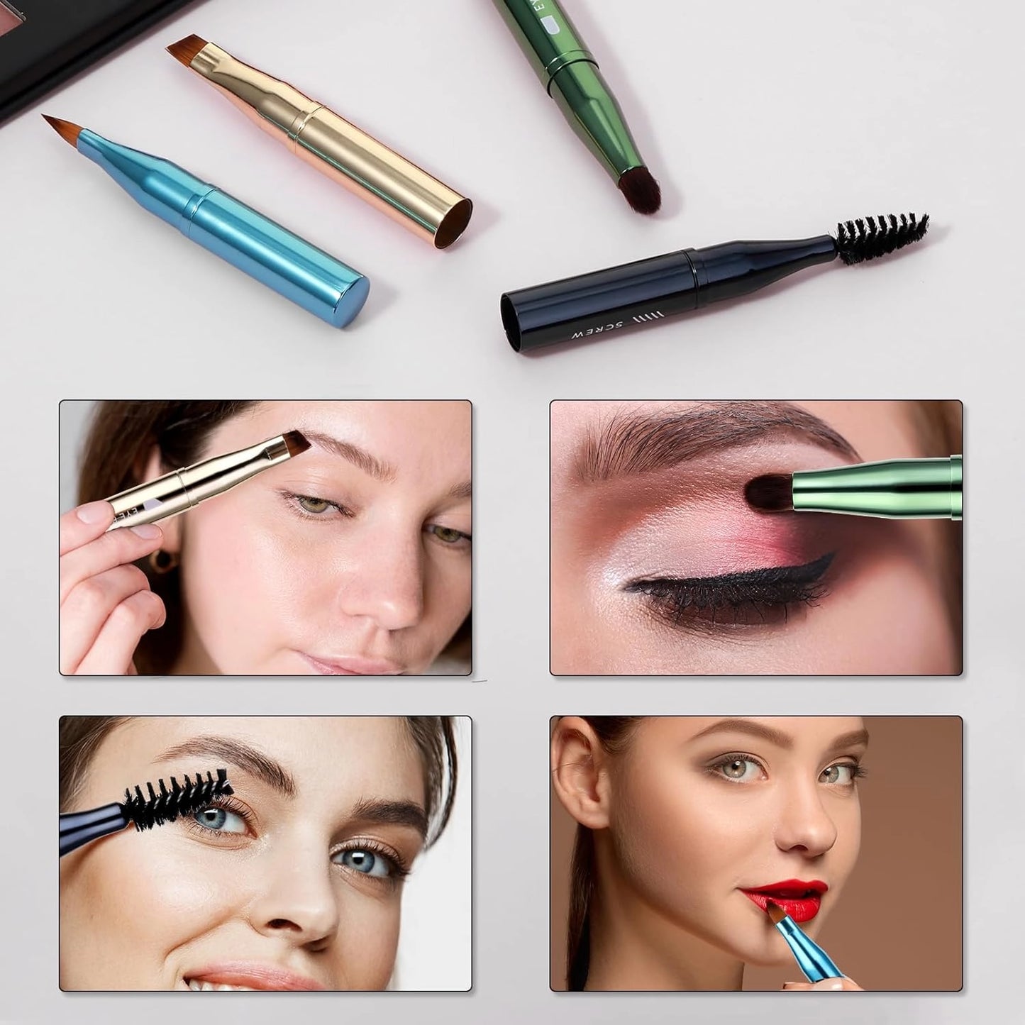 4 in 1 Stackable Eye Brush Set